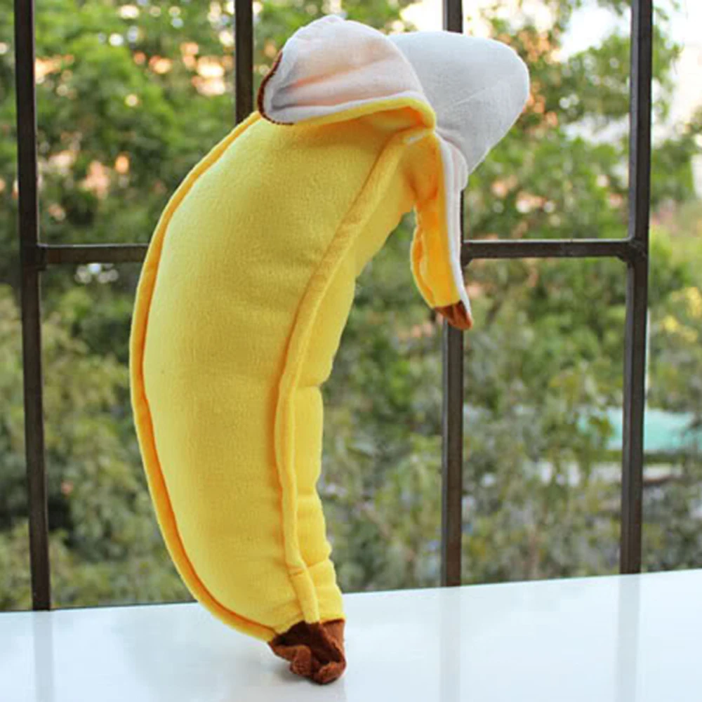 100cm Gift for Love Girl Cute Banana Yellow Open Head Love fruit Stuffed lover Toys Soft Pillow Doll Product for Women Cusion view 5