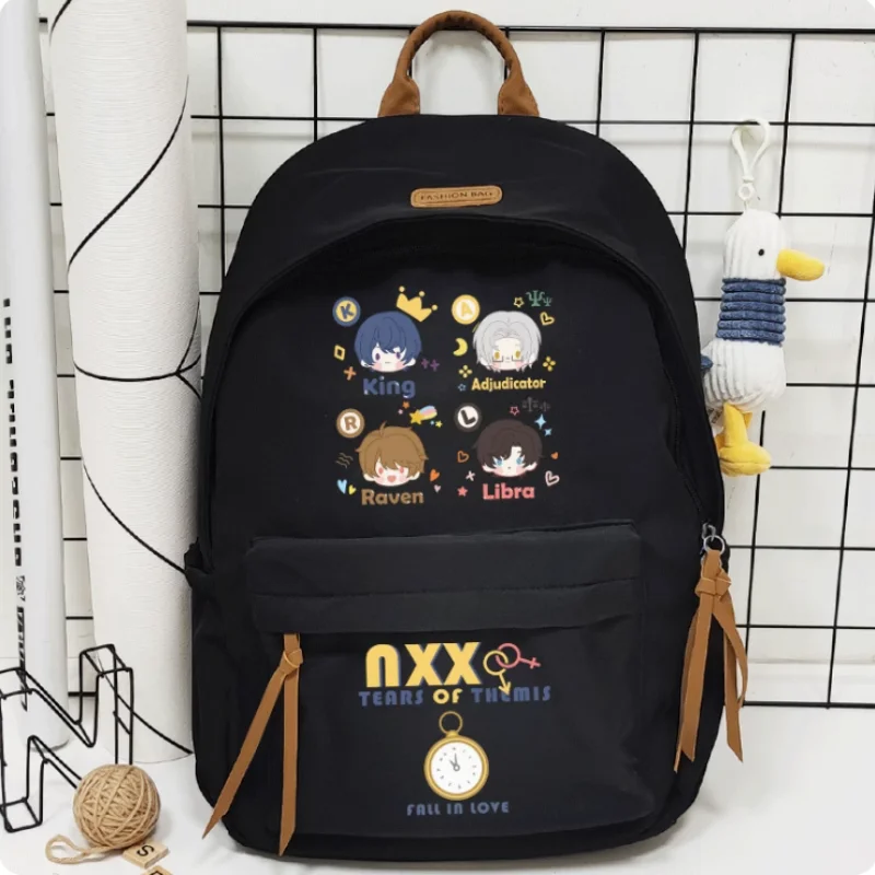 Anime Tears Of Themis King Libra Raven Cartoon Bag Women Man Fashion Leisure Teenagers Student Backpack Handbag B075