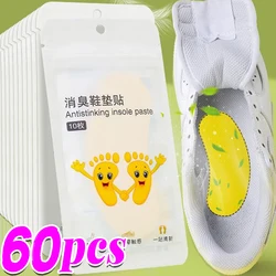 12/60pcs Shoes Deodorant Sticker Deodorant Foot Odor Deodorants Sneaker Smell Fresh Deodorant Insole Sterilization Sticker