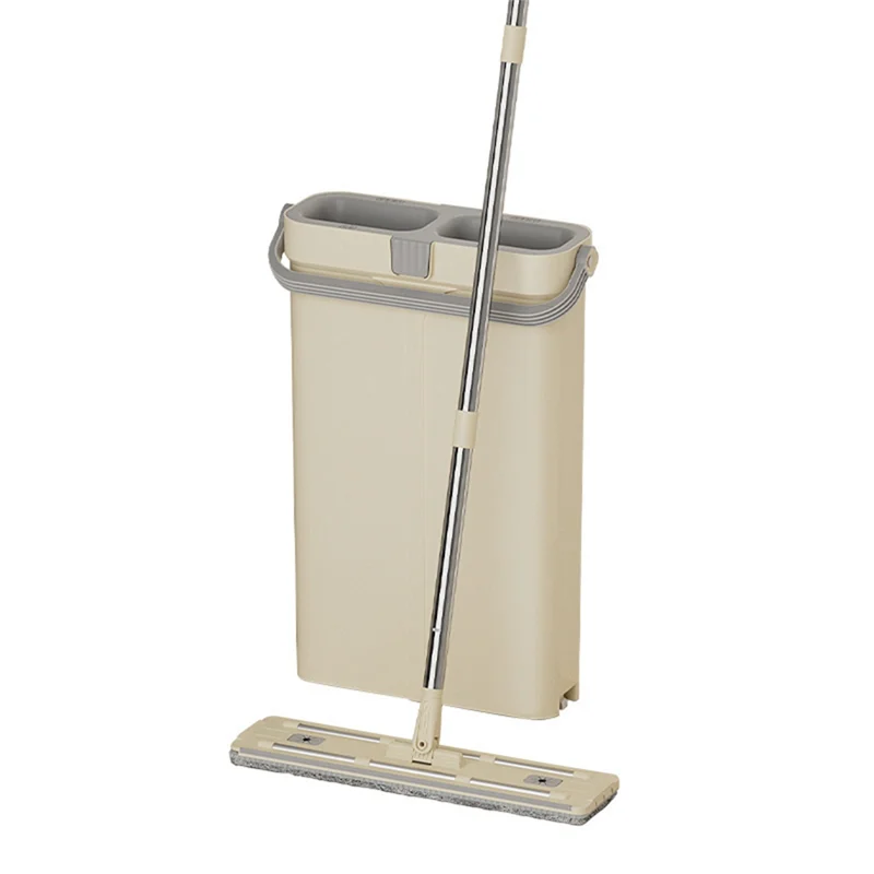 

BMBY-Lazy Mop Hand Wash-Free Household Scratch-Off Labor-Saving Mop Wet And Dry Mop Bucket Set Durable Easy To Use