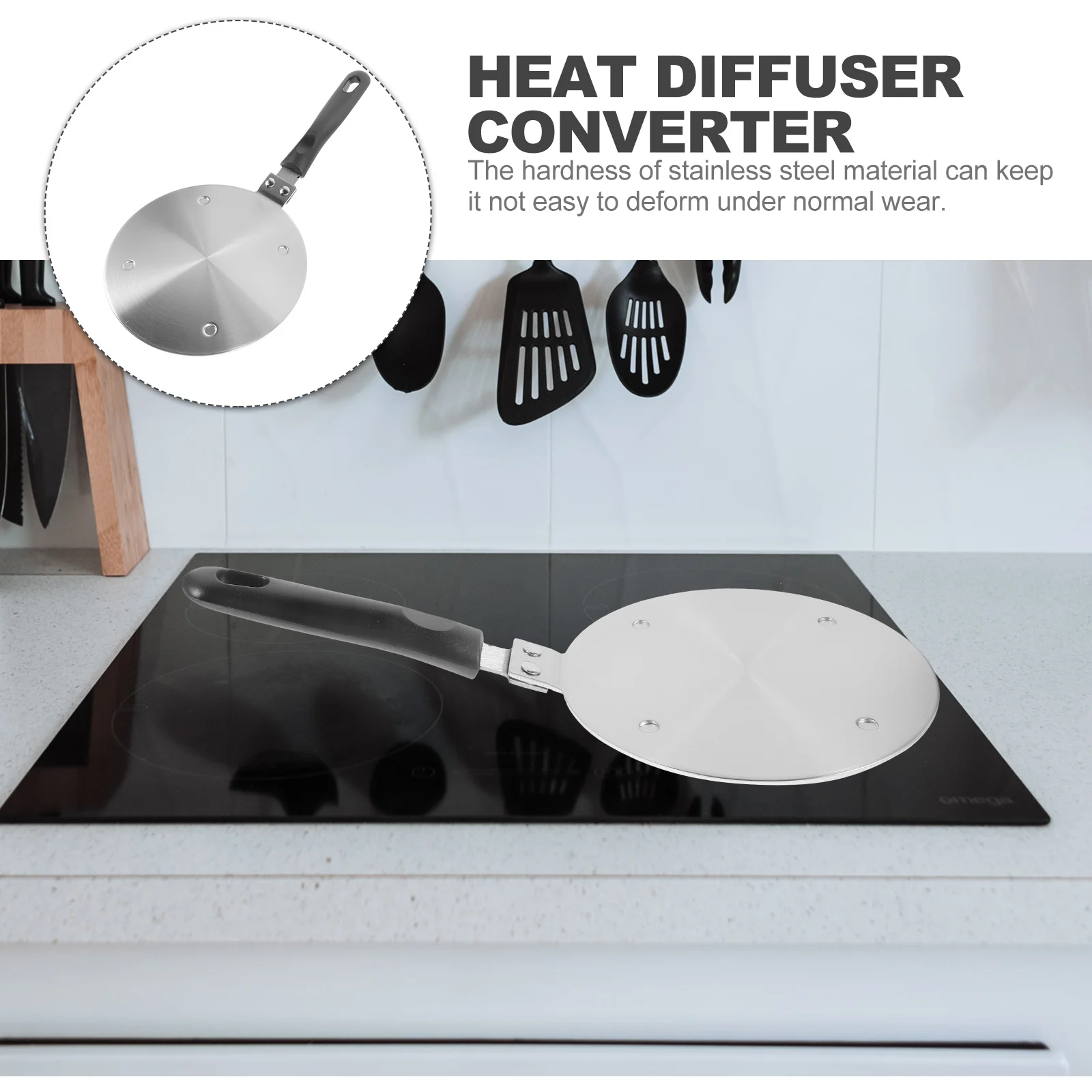 

Heat Diffuser Stainless Steel Induction Plate Cooktop Converter Time Saving Energy Efficient Protects Pans Glassware