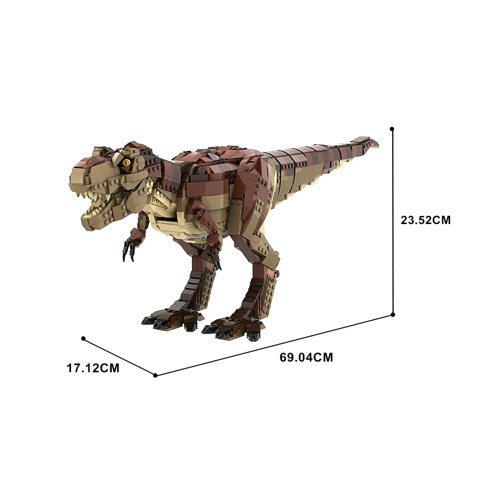 Gobricks MOC T. Rex Redesign Dinosaur Bricks Model Dinosaur Tyrannosaurus Rex Stegosaurus Building Blocks Set Toy For Gift