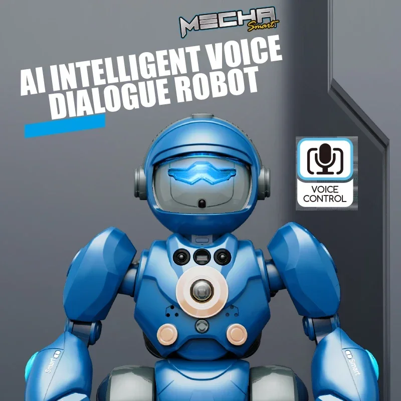 2.4G Remote Control Robot Intelligent Programming Gesture Sensing,interactive Dialogue Dancing Singing Puzzle Toy Birthday Gifts
