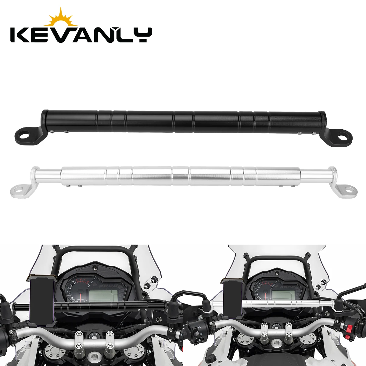 1x Motorcycle Universal Multifunction Balance Bar Modified Aluminum Alloy Extension Handlebar Headlamp Bracket Moto Accessories