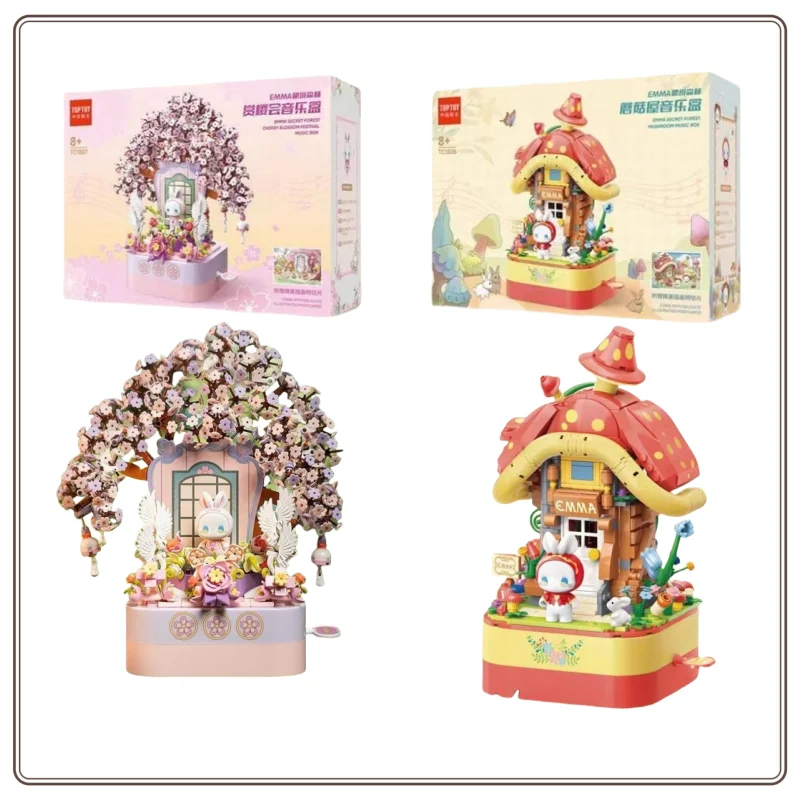 

Stock TOPTOY China Building Blocks EMMA Building Blocks Toys Secret Forest Concert Music Box Decoration Model Splicing Gift