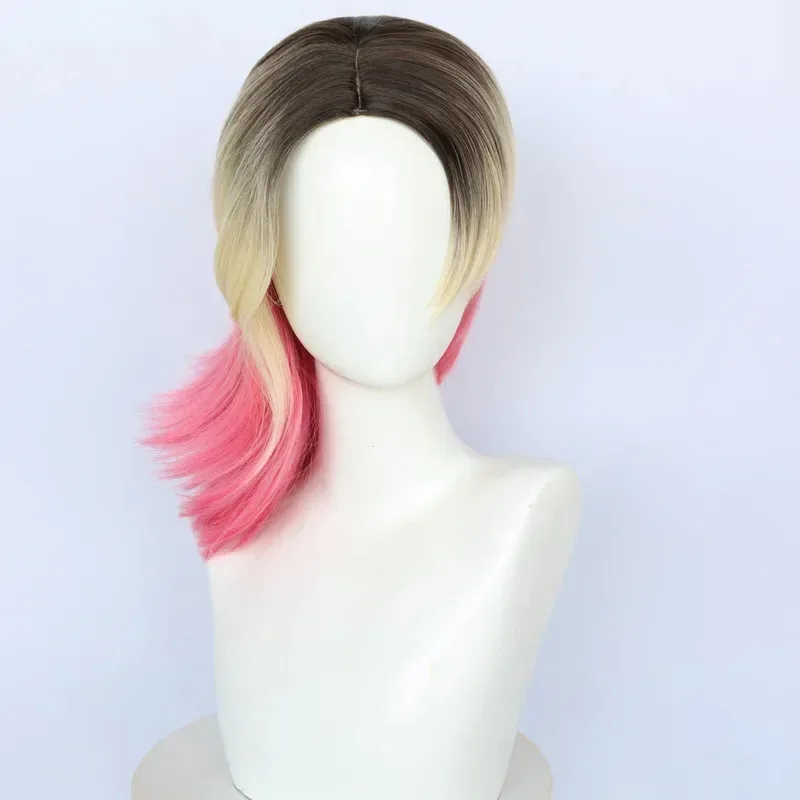 Spiderman Across The Spider Verse Gwen Stacy Cosplay Wig Heat Resistant Synthetic Hair Gwen Cosplay Wig Halloween Party Props