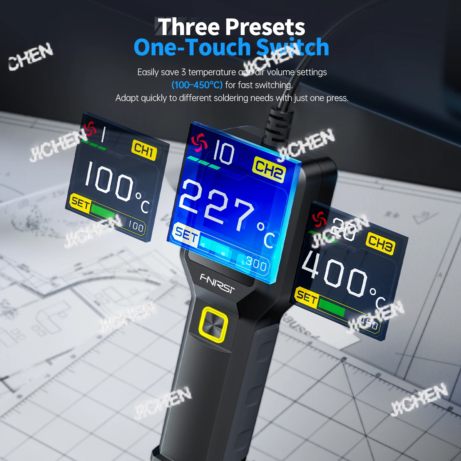 55 High-Temperature Hot Air Gun With Bracket Welding Hot Air Gun, Used For Welding Maintenance Tools