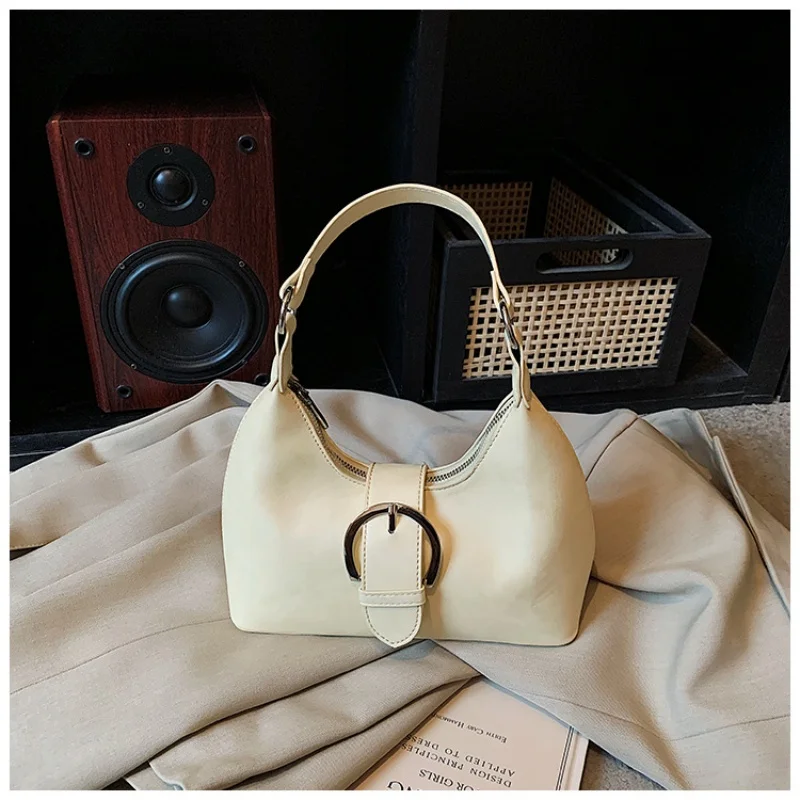 

Women's Shoulder Bag Solid Color Popular Small Bag Trend Summer 2026 New Trendy Crossbody Bag Texture Shoulder Underarm Bag