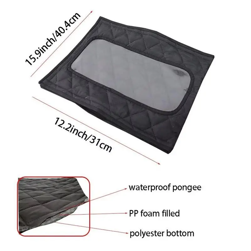 ABCL Adjustable Hose Cover For Sprinkler Timer Cover Anti-Freeze Visible Protector For Winter Outdoor Pipe Freezing Cable