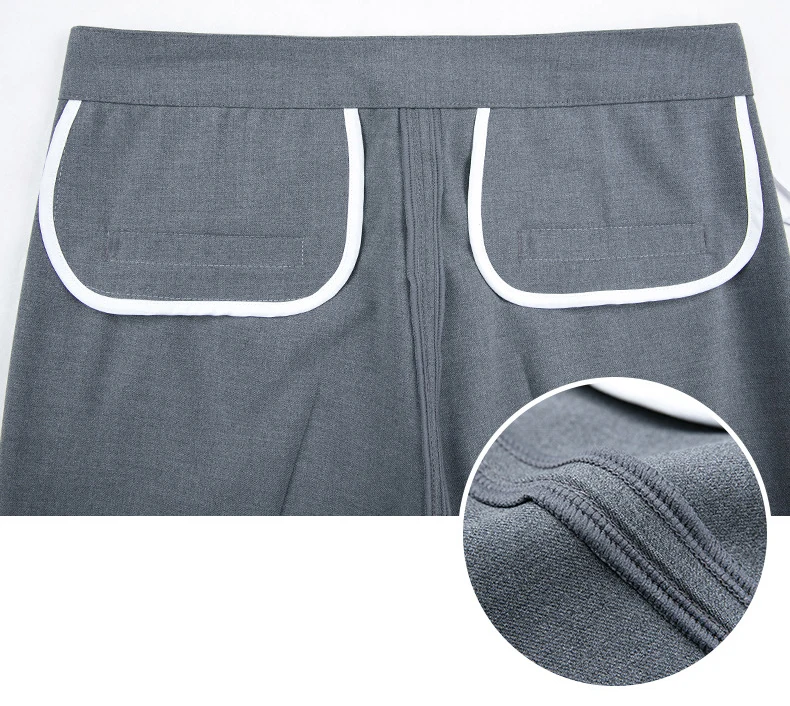 2025 Spring Fall Black Elegant Career Formal Suit Pants Women, Khaki Straight High Waist Loose Women's Work Trousers/cargo Pants