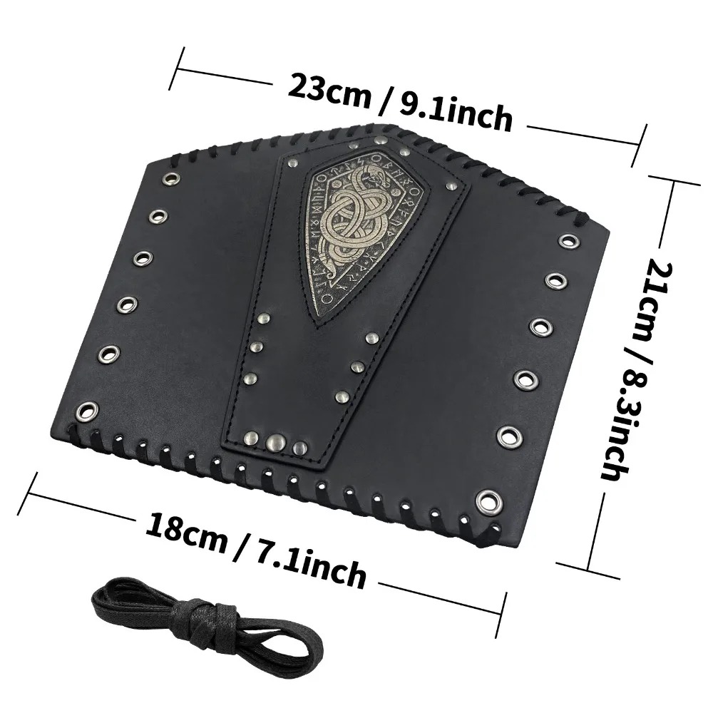 Middeleeuwse noodlijdende slangenpolsbeschermer - Scandinavische vintage cosplay prop in Vikingstijl, ideaal voor rollenspel en thema-evenementen