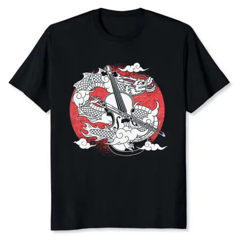 

NEW LIMITED Violin Fiddle Violinist Chinese Dragon Musician Orchestra T-Shirt