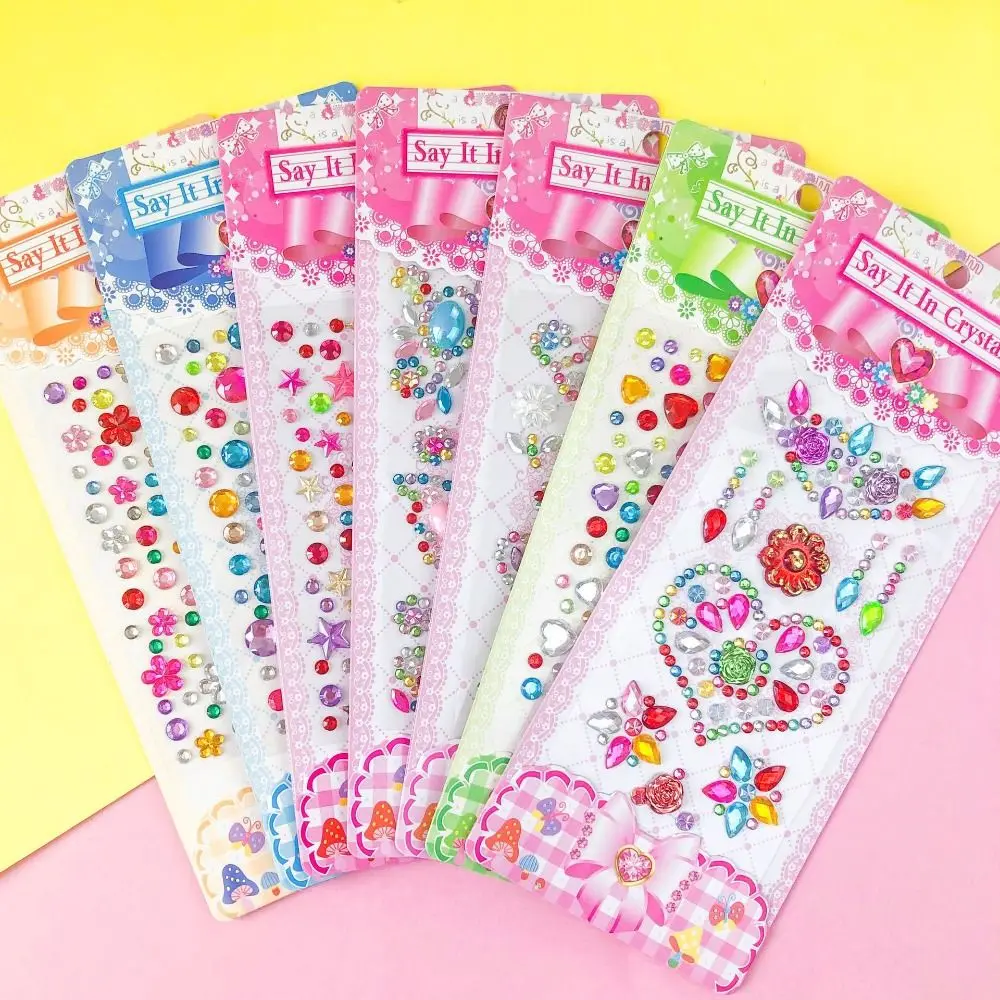 3d-наклейка из акриловых страз для девочек
