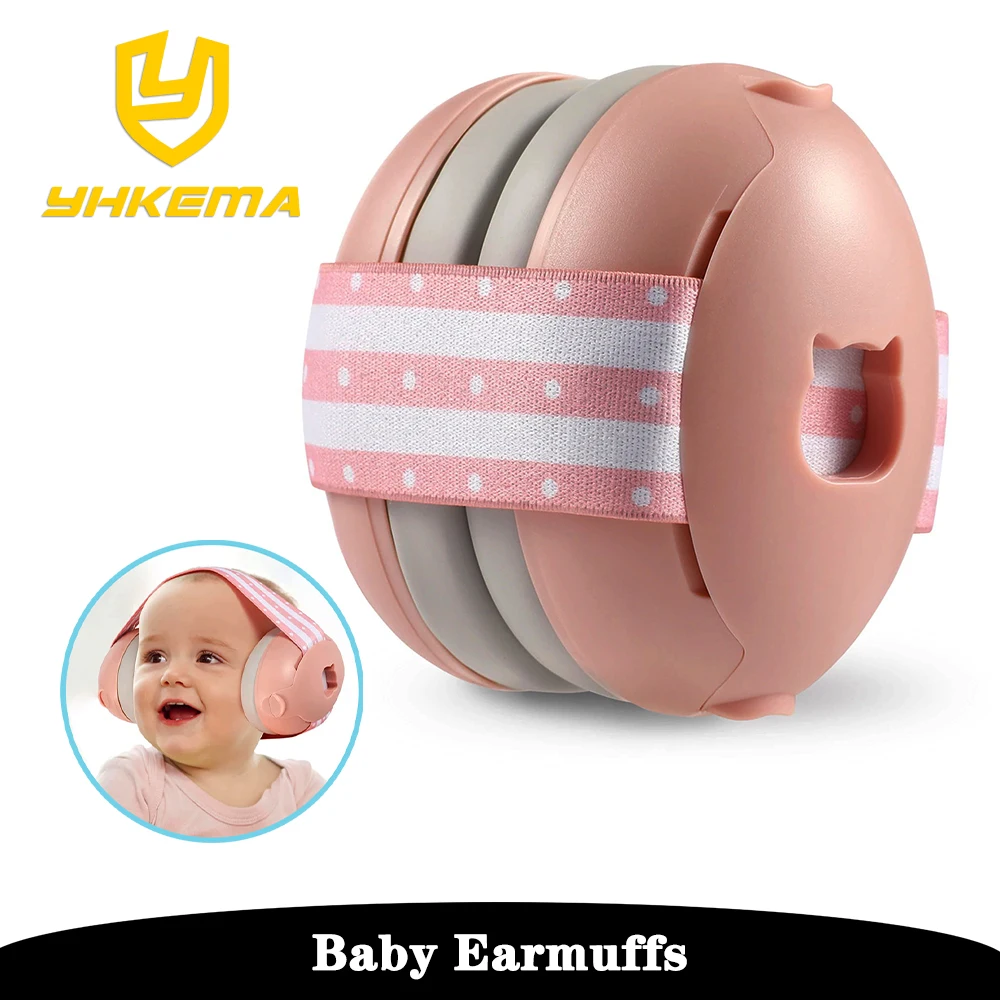 YHKEMA Baby Noise Canceling Ear Muffs Adjustable Headphones for Infant Ages 0-3 Years Baby Ear Protection Helps Improves Sleep