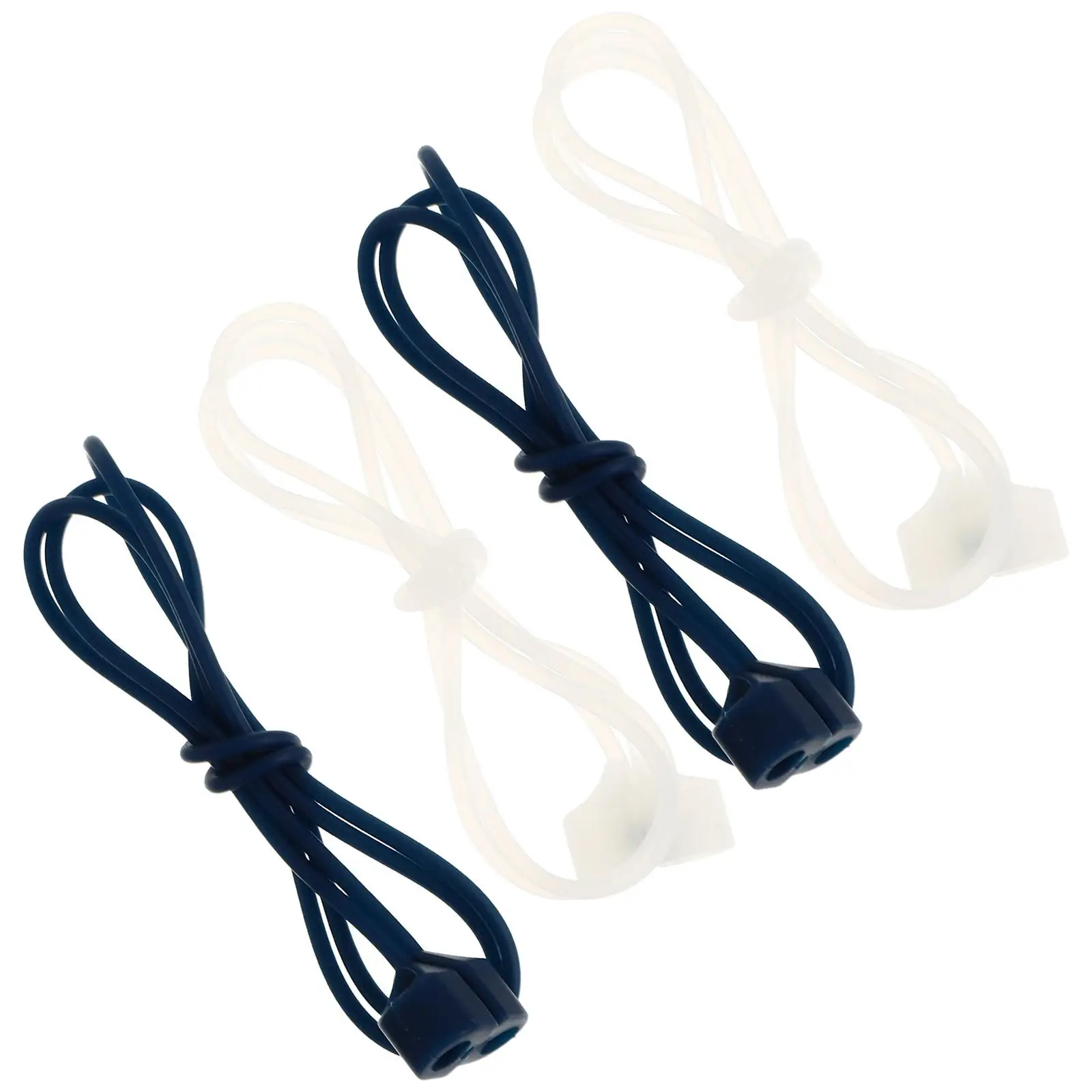 

4 Pcs -lost Earphone Light Weight Portable Silicone Material Headphone Hanging Lanyard Dual Purpose Detachable