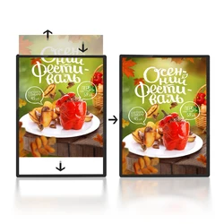 A1 A2 A3 A4 Customized Poster Film LED Light Advertising Box Slim Clip Frame For Shop Menus Display Wall Mounted Billboard