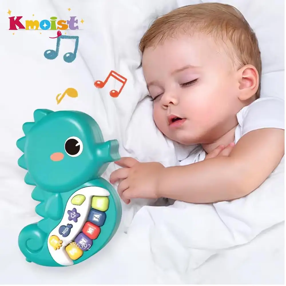 Baby Music Toy Cartoon Sound Maker for Toddler Multi-Functional Piano Toys Learning Musical Keyboard Toy 2 Colors For Kids 18M+