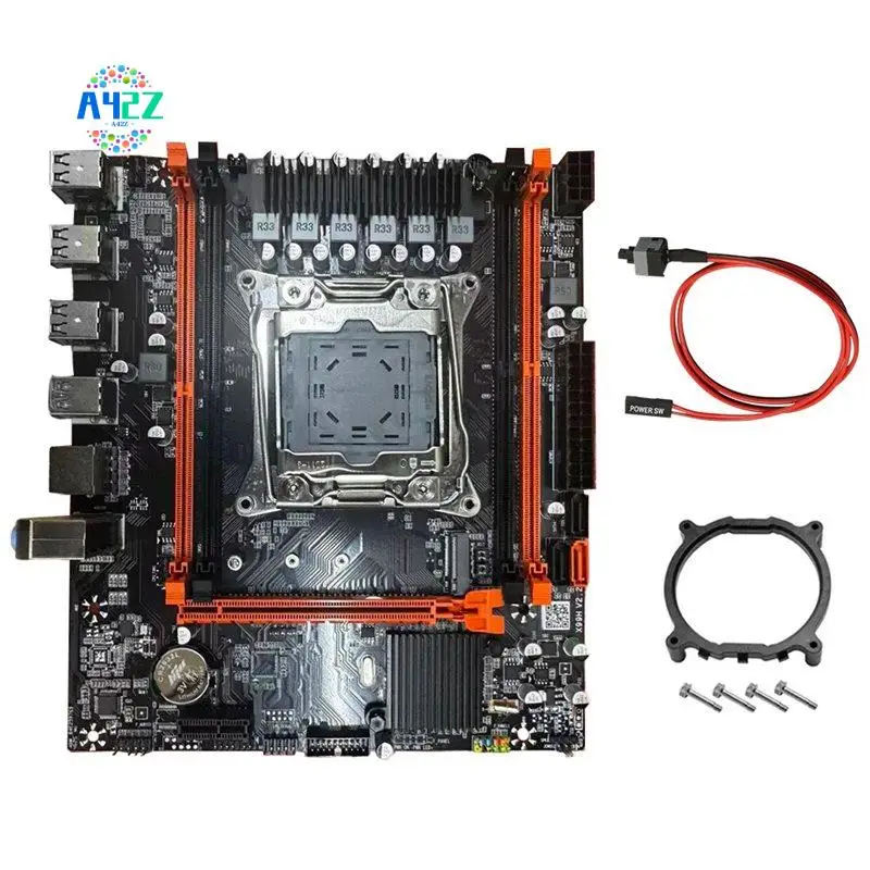 A42Z-X99 D4 Desktop Motherboard+Switch Cable B85 LGA2011-3 4X DDR4 REG ECC RAM Slots M.2 PCIE SATA3.0 X99 Gaming Motherboard
