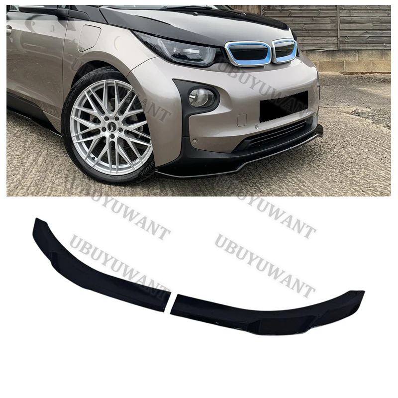 2PCS 2018 To 2021 For BMW I3 101 Hatchback Front Spoiler Lip Car Mods  Assembly Exterior Accessories Air Chin Body Kit Splitter
