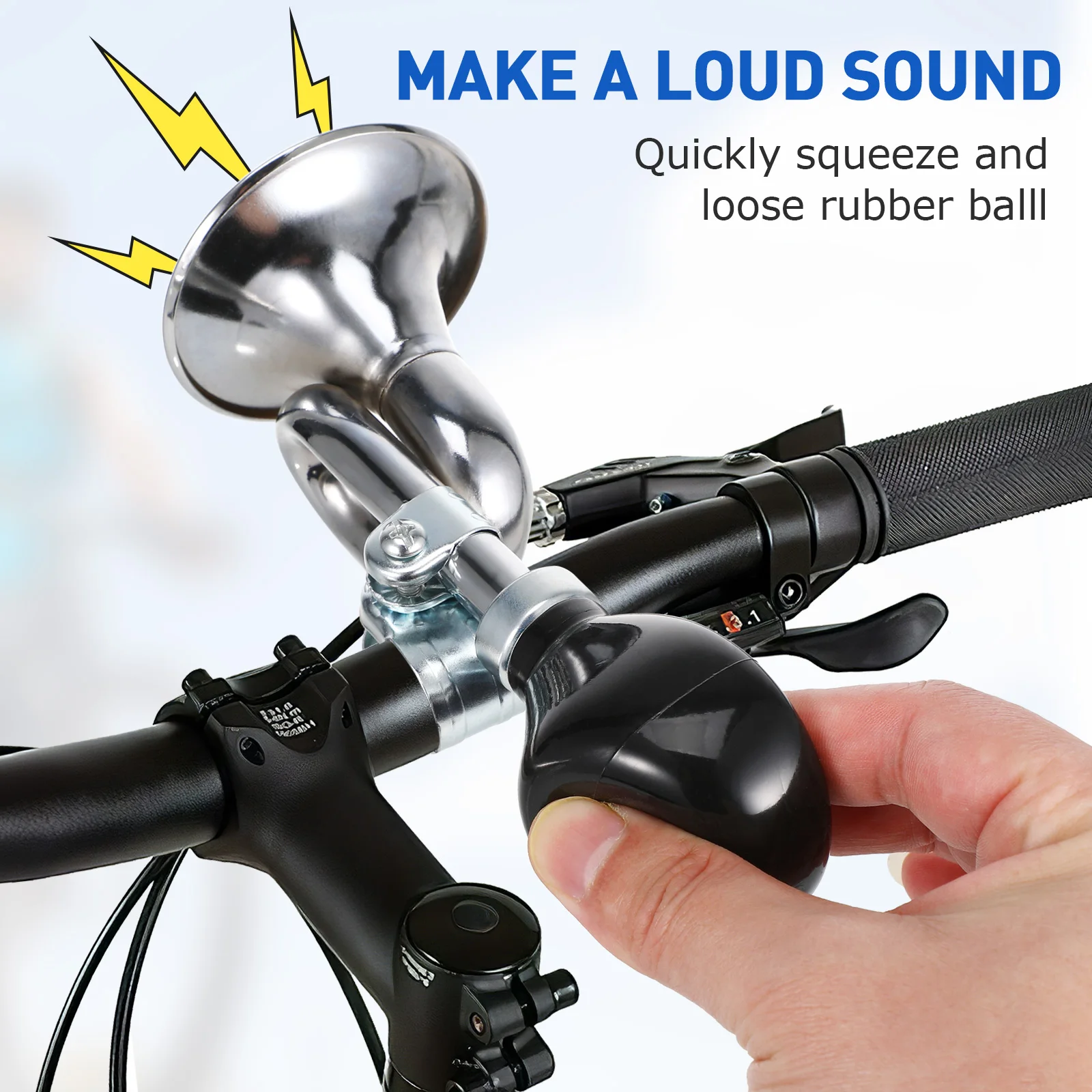 جرس الدراجة بصوت عال القرن للدراجة العملي المقود إنذار حلقة الدراجات الجبلية الملحق استبدال جزء