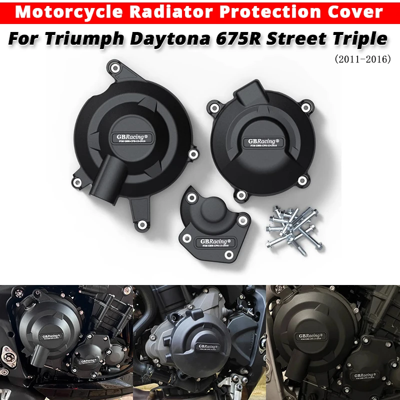 

For Triumph Daytona 675R Street Triple 2011-2016 Motorcycle Engine Anti-falling Protection Cover Slip on Triumph Daytona 675-R