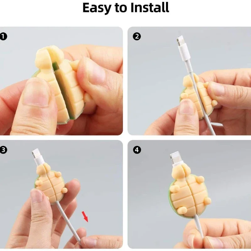 5pcs USB Cable Protector Earphone Wire Cord Protection Cover Data Charger line Protective Case For Apple iphone 11 12 XR XS