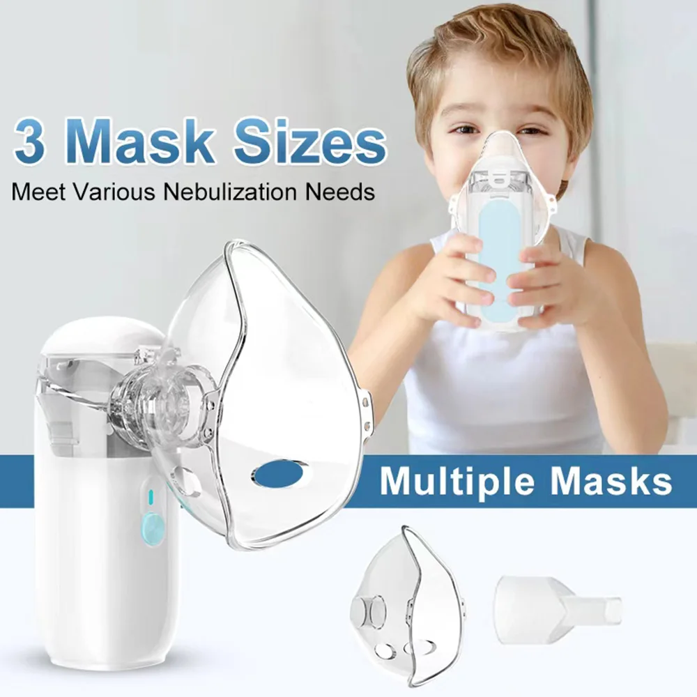 Handheld Portable Autoclean Inhale Nebulizer Medical Mesh Atomizer Silent Inhaler Nebuliser Inhalator for Adult Kids Nebulizador