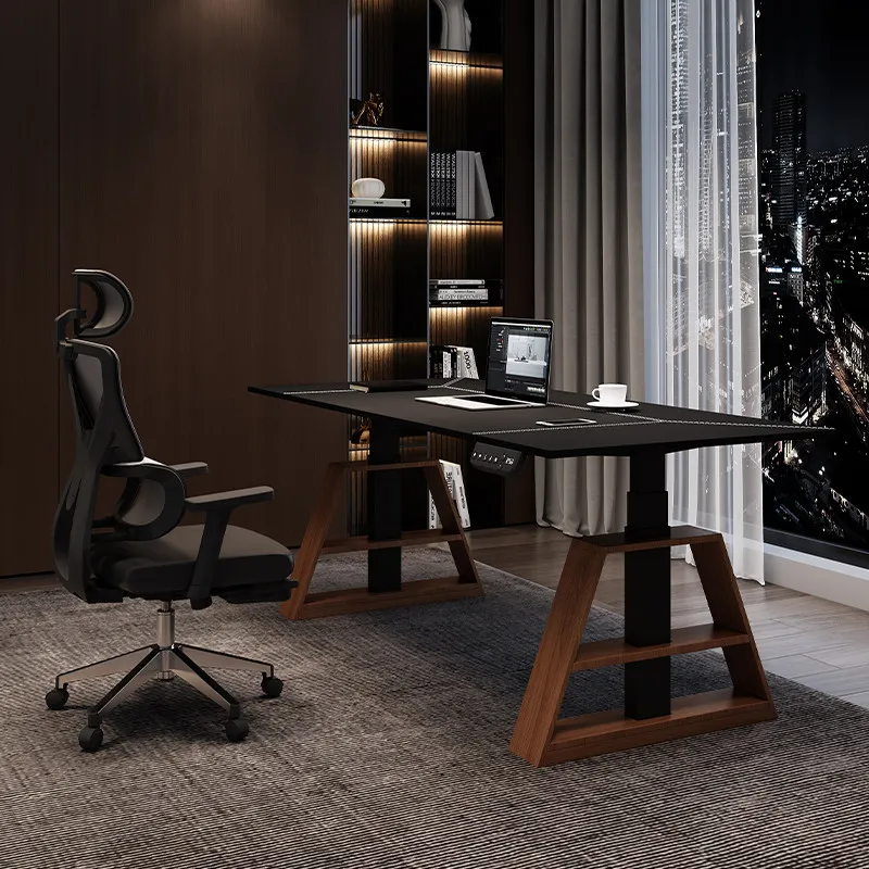Electric Height-Adjustable Desk Legs for Computer Workbench Standing Office Desk Home Use Internet-Famous Custom Study Desk
