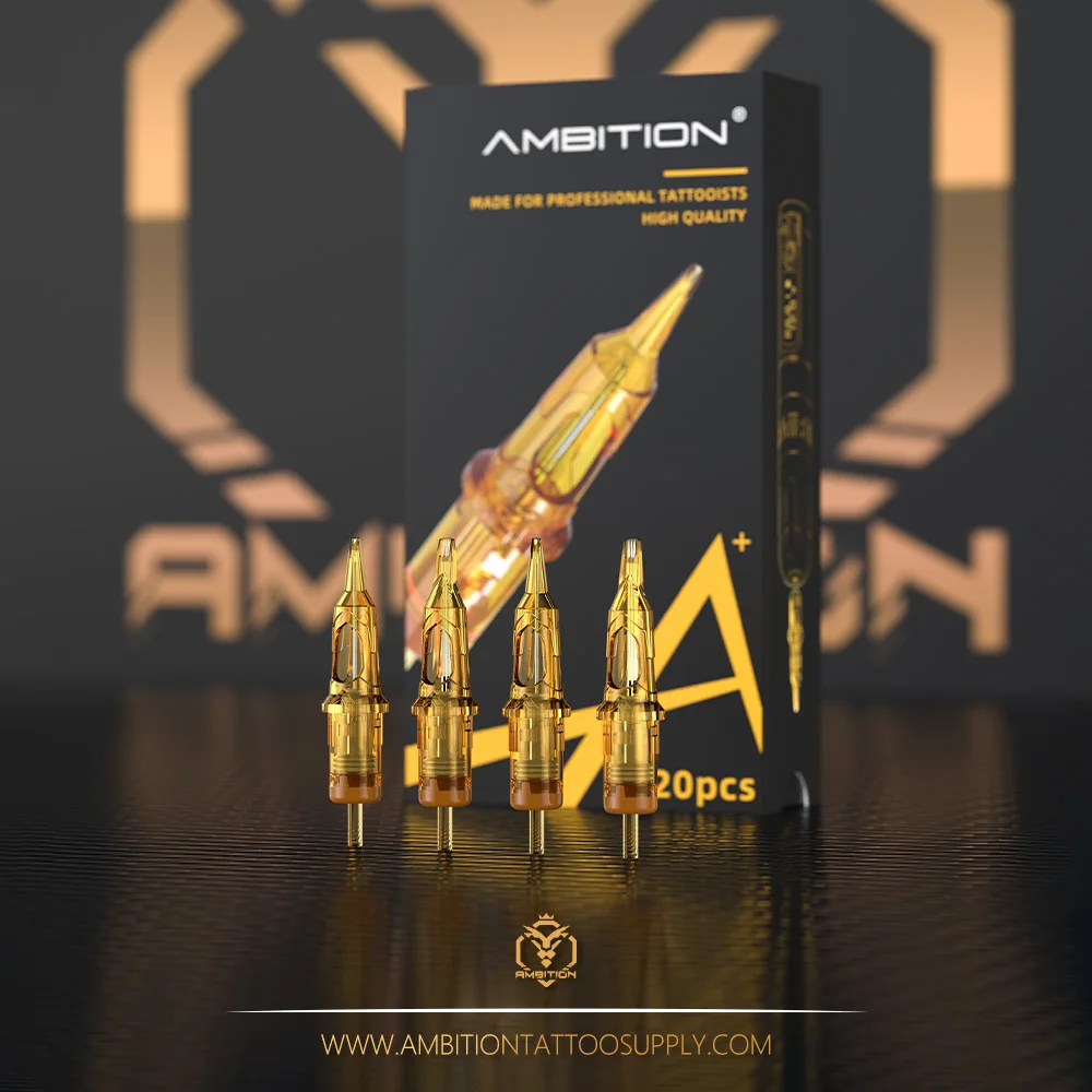 Ambition 20PCS RL RM RS 0.30mm/0.35mm Round 3RL 5RL 7RL 5RM 7RM 3RS 5RS Professional Tattoo Cartridge Needles Sterilized Safety