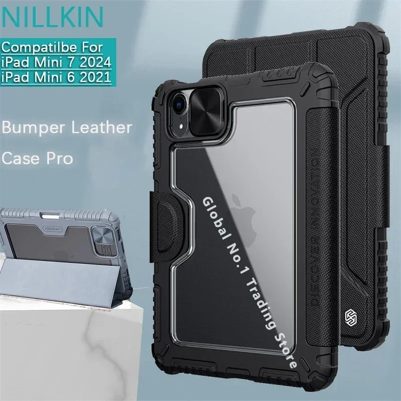 

Чехол NILLKIN для iPad Mini 7/iPad Mini 6, кожаный откидной чехол для объектива, защитный чехол для планшета с защитной крышкой для слота для ручки