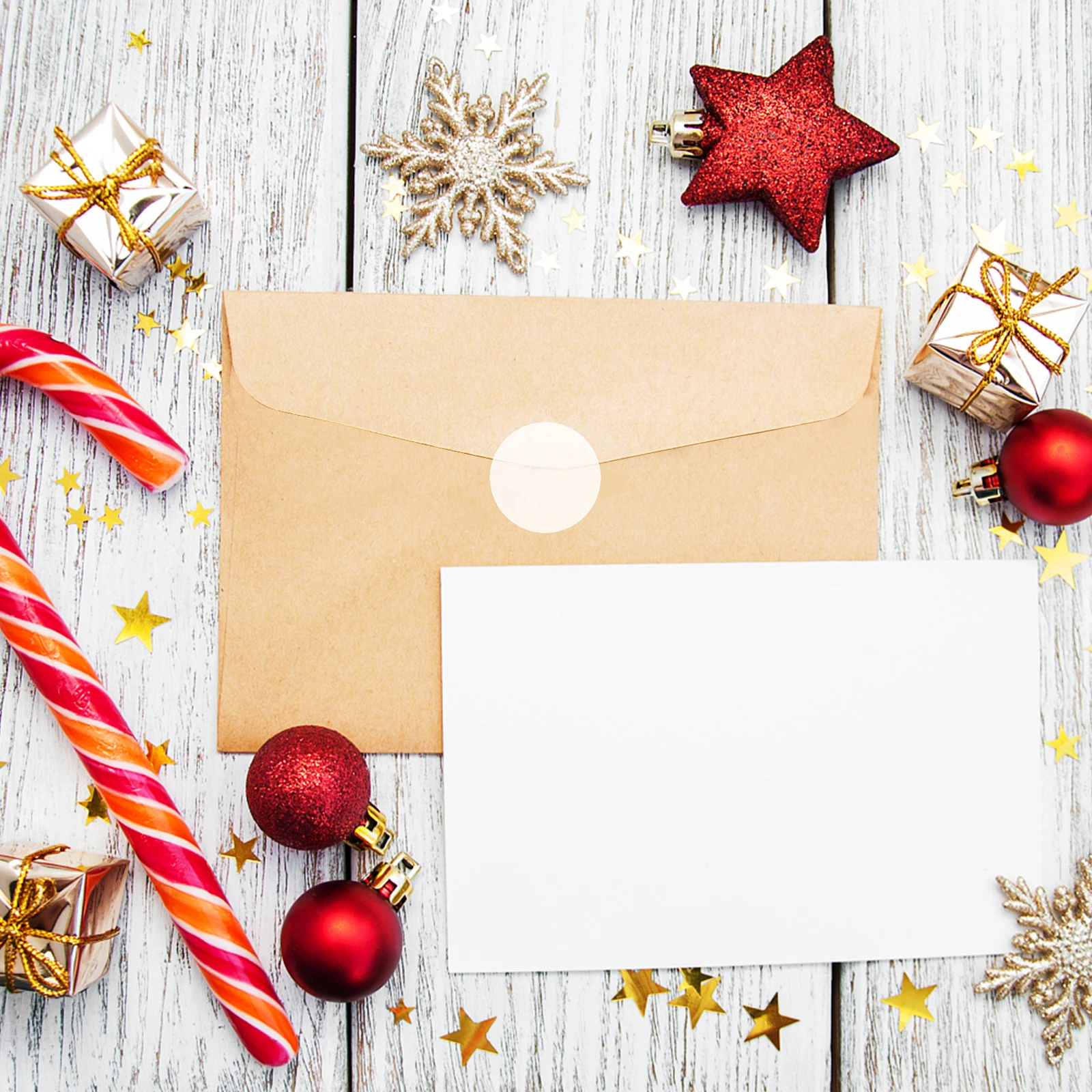 1000 Pcs Seal Label Sticker Envelope Stickers Clear Round Labels Adhesive Transparent