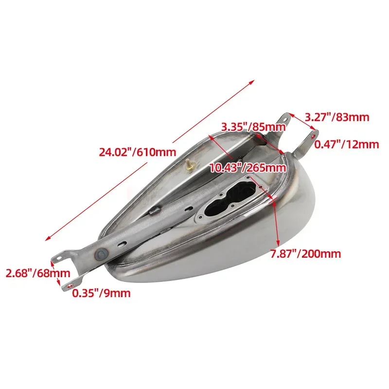 دراجة نارية 14.4L 3.8 جالون خزان الوقود الغاز ل هارلي سبورتستر XL 883 72 1200 رودستر ثمانية وأربعون 2007-2023 #6