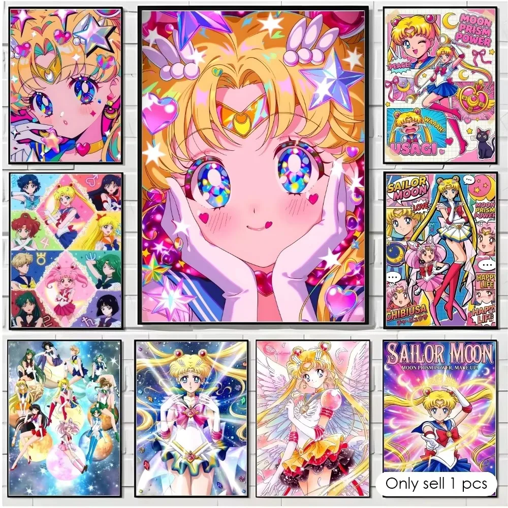 Diamantmalerei Anime S-Sailor Moon Diamantmosaik Handgemachte Kunst Exquisites Kreatives Geschenk Heimdekoration
