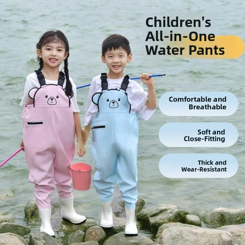bottes-de-pluie-legeres-pour-enfants-vetements-de-jeu-aquatique-equipement-de-peche-pour-garcons-impermeables-et-respirantes-pour-l'ete-et-le-camping-en-plein-air