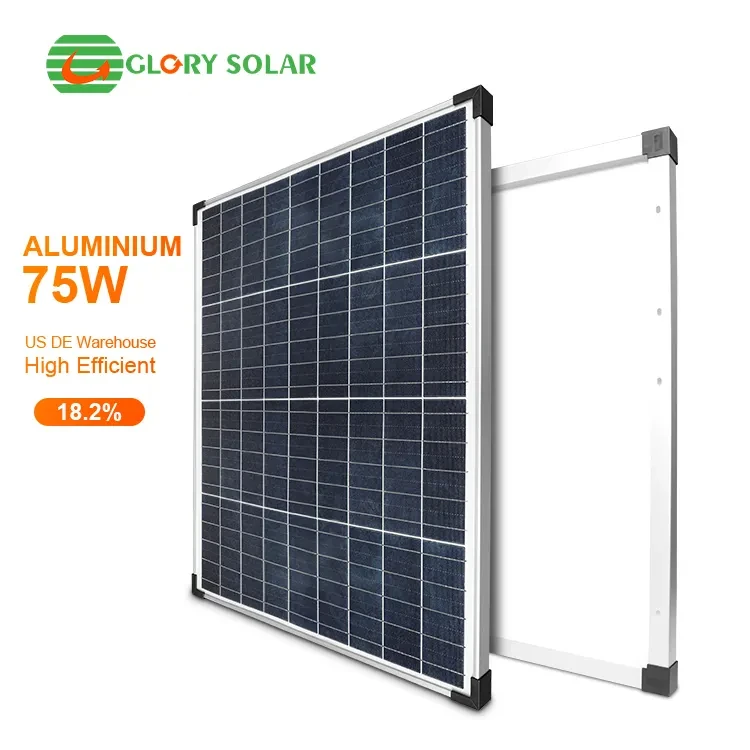 Glory Solar 75W 100W 150W 200W Bifacial Module Solar Panels with Dual Glass