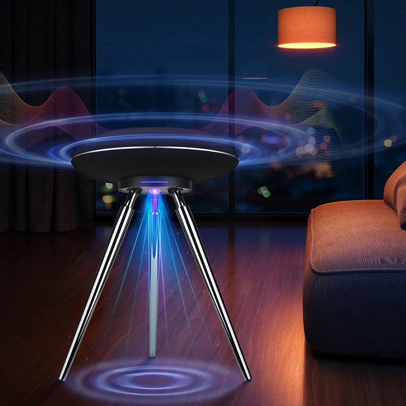 Factory Price Modern audio equipment Smart table with built-in tripod speaker system