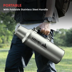 3L/4L Large Thermos Water Bottle Stainless Steel coffee bottle Tea Vacuum Flasks Keep Cold and hot Outdoor Hot water bottle