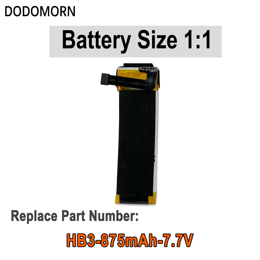 Dodomorn-バッテリー,100% mah,875,高品質,dji osmo Pocket 1,シリーズ2,p5/HB3-875mah-7.7V,迅速な発送,22/65