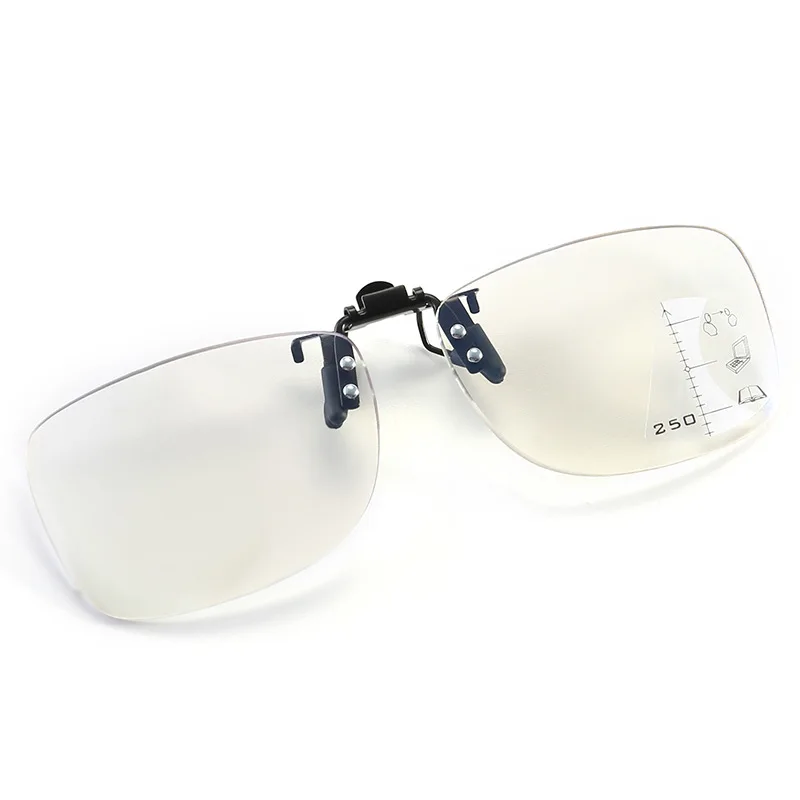 Progressive Multifocal Clip Lens for Both Far and Near Use Presbyopia Glasses Intelligent Automatic Zoom Anti Blue Light