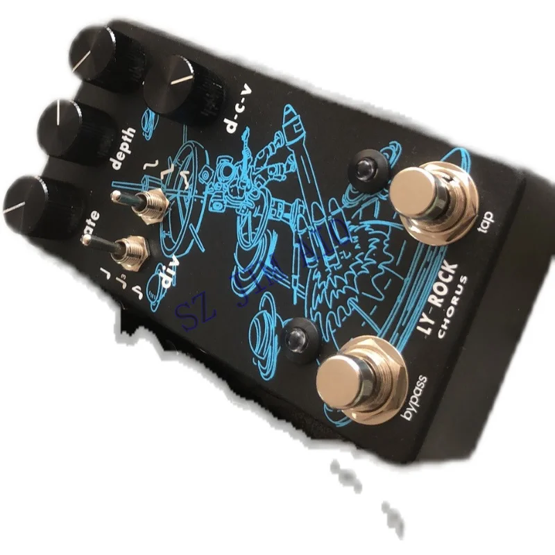 hot sell LY-rock Unique fusion of chorus and vibrato 9V100ma，LY-ROCK Siren Stereo Chorus Guitar Effects