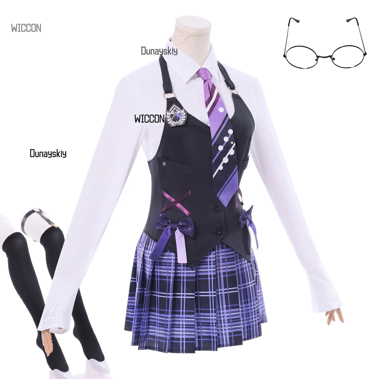 Tarka Ji Gioco Cosplay Naraka: Bladepoint Costume Ragazza JK Uniforme scolastica Gonna Top Parrucca Vestito Halloween Party Outfit per donna