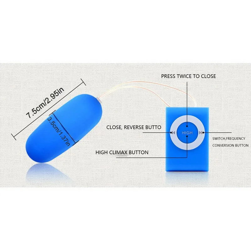 بيضة تهتز متعددة السرعات للنساء ، جهاز تحكم عن بعد لاسلكي ، MP3 ، ألعاب الكبار ، ألعاب الجنس ، متجر الجنس ، المنتج