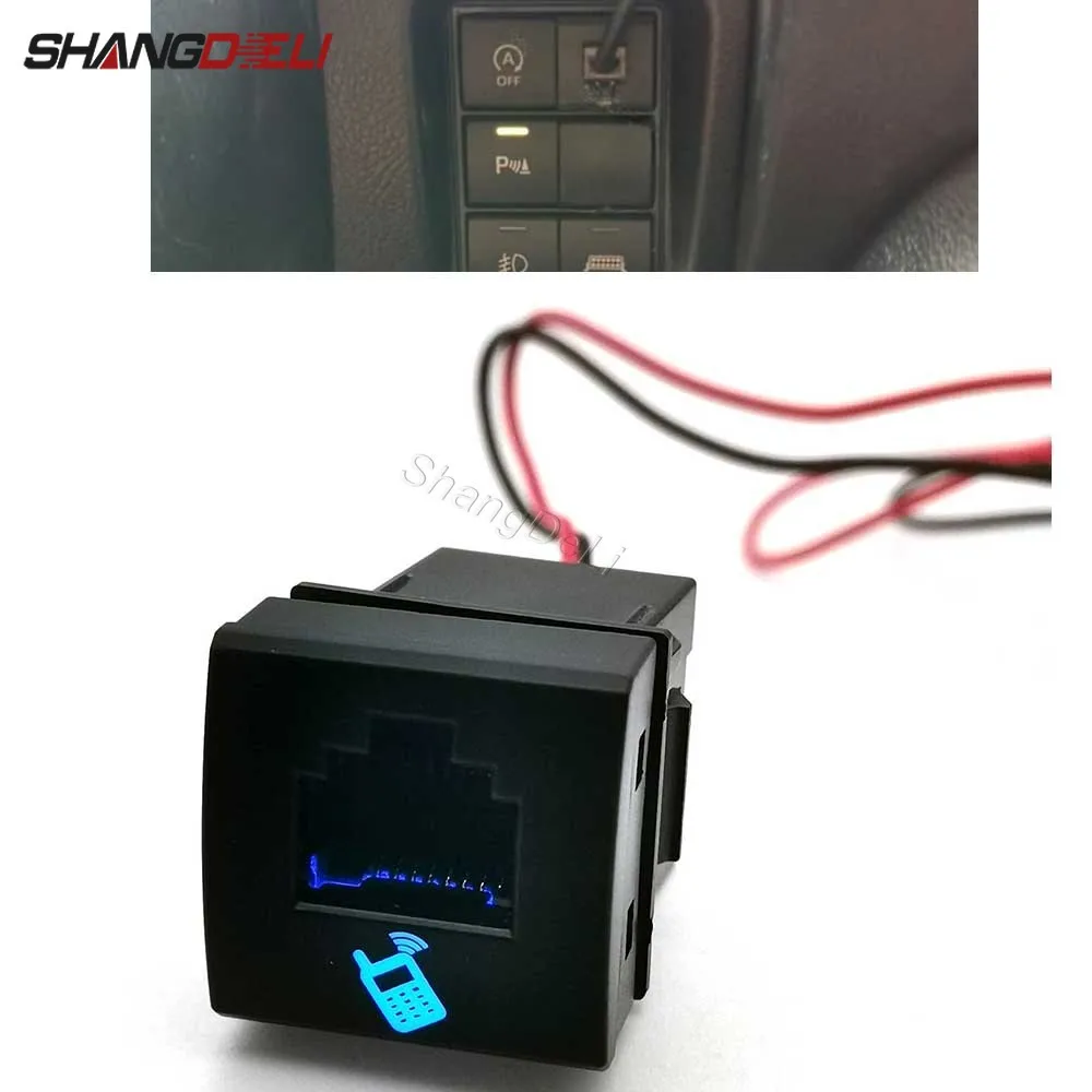 cabo-emparelhado-de-8-nucleos-radio-de-carro-modificado-microfone-de-mao-soquete-de-radio-adequado-para-toyota-lc300-land-cruiser