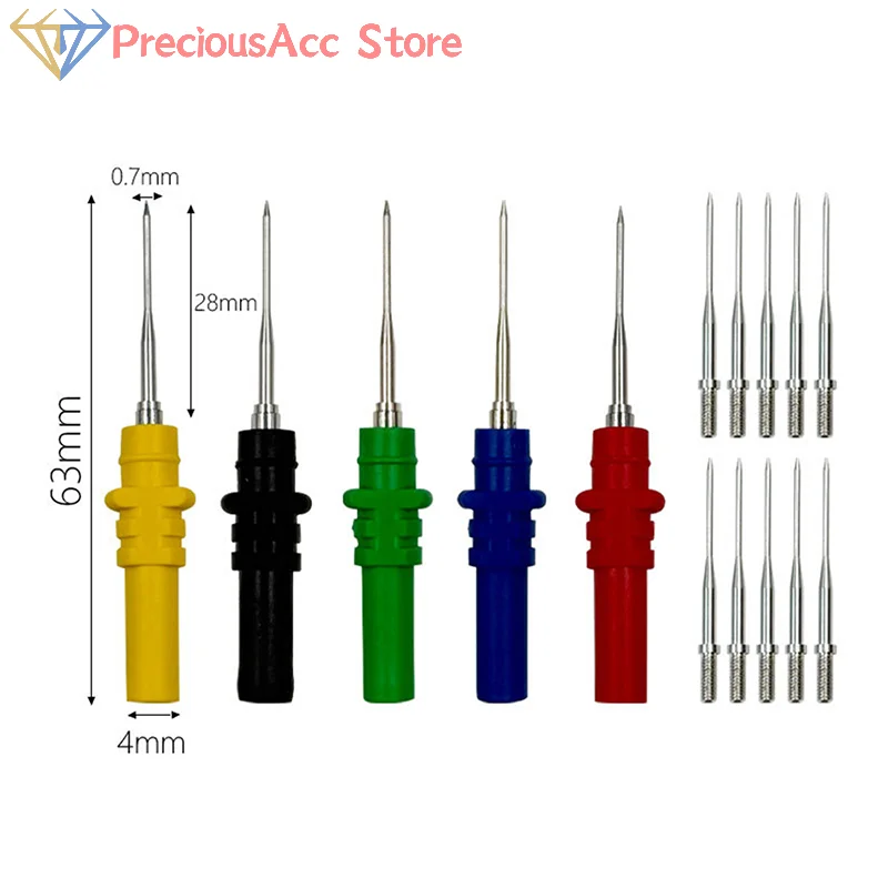 1/2/10 قطعة مجموعة دبابيس التحقيق أداة إصلاح الملحقات السيارات التشخيص اختبار التحقيق ثقب الإبر راسم الذبذبات
