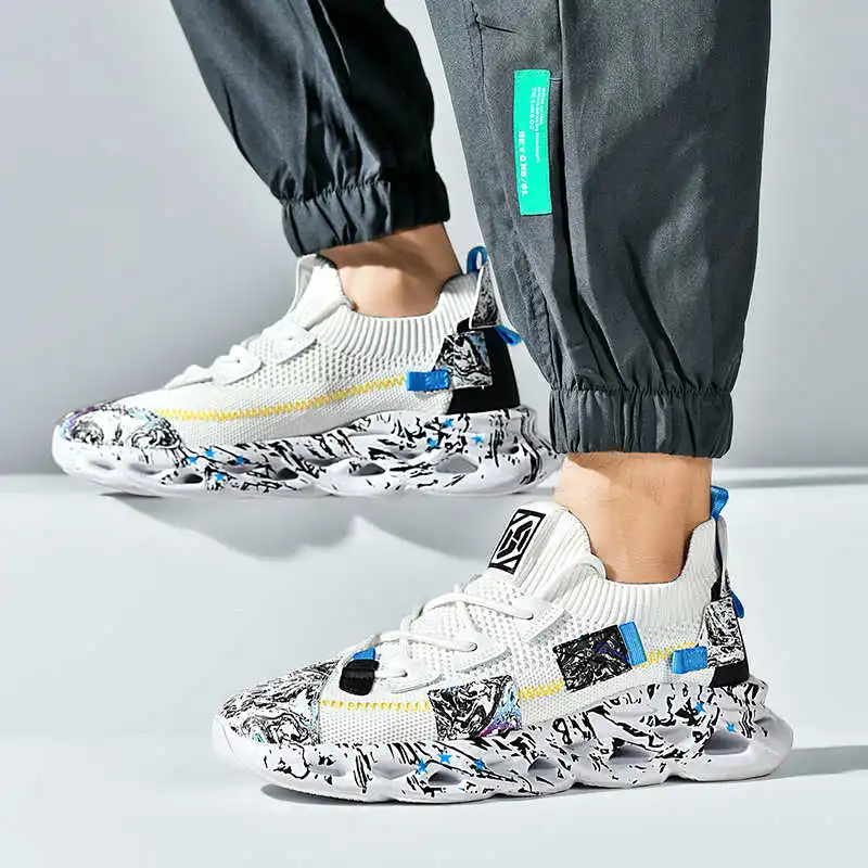 Without Heel Lace-up Trainners Shoes Men Casual Lace Basketball Men's Sneakers Size 50 Sports Trnis Brand Name Beskets