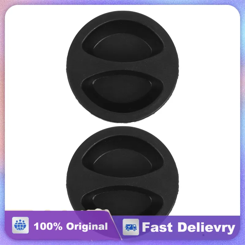 

2pcs Outdoor Cover Drainage Hole Rust Prevention Water Accumulation For Patio Umbrella Stand Water Filled Base Weight Black