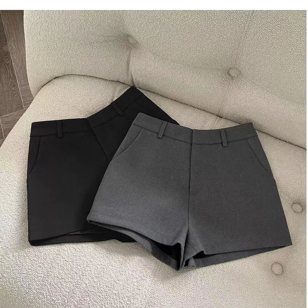 Women's 2026 New Elegant Solid A-Line Wide Leg Shorts Fashion Summer High Waist Korean Pants Casual Office Lady Commute Outfits