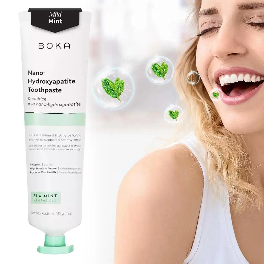 Pasta Dental Sin Flúor de 113g con Nano Hidroxiapatita, Remineralizante, Blanqueadora - Recomendada por Dentistas para Adultos