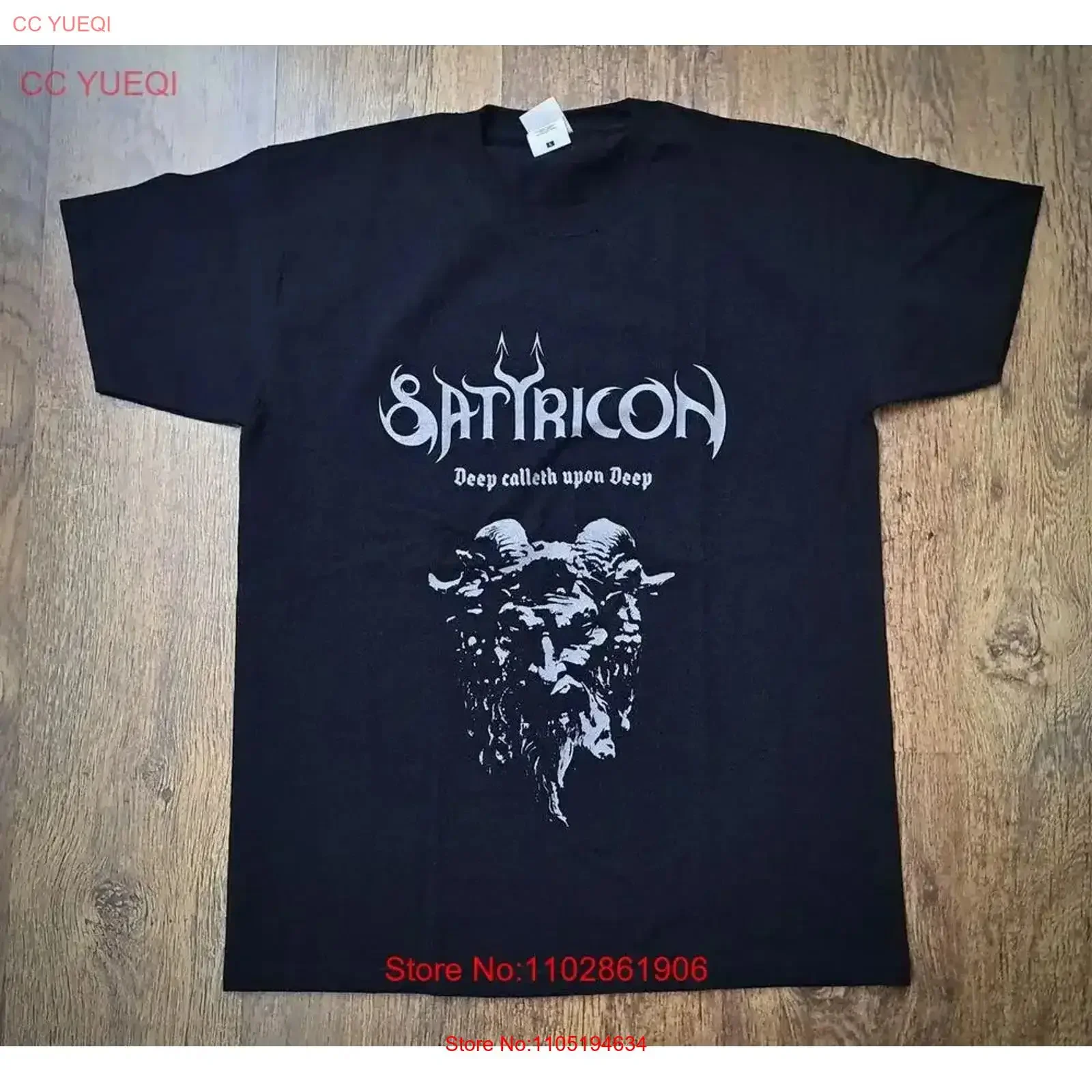 Satyricon band T Shirt Med Operakoret remake black QT469 vintage Washed Comfortable Casual homme Breathable Slightly Soft