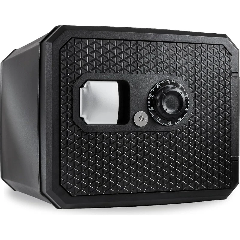 

Fireproof and Waterproof Shelf Safe, Large Home or Office Safe with Dial Combination Lock and Override Key, 0.81 Cubi